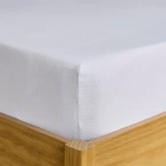 Simply Brushed Cotton 28cm Fitted Sheet - White alternate view