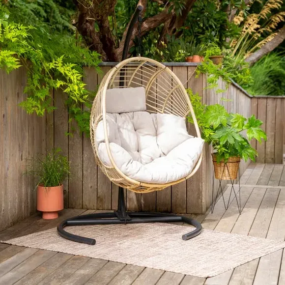 Singapore Hanging Egg Chair - Natural Brown, Rattan product