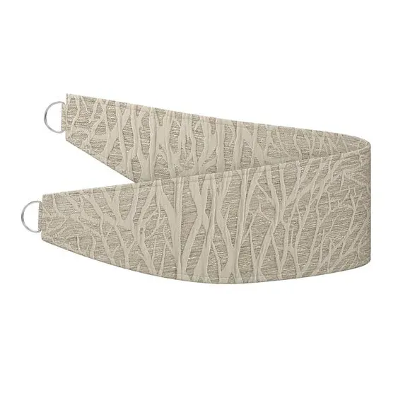 Single Curtain Tieback with Leaf Design - Blue alternate view