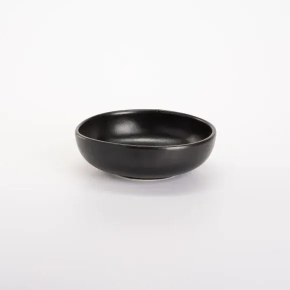 Small Round Bowl - Black, Stoneware alternate view