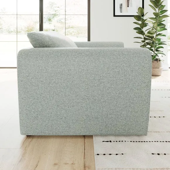 Snuggle Chair with Roll Arms - Blue, Fabric alternate view