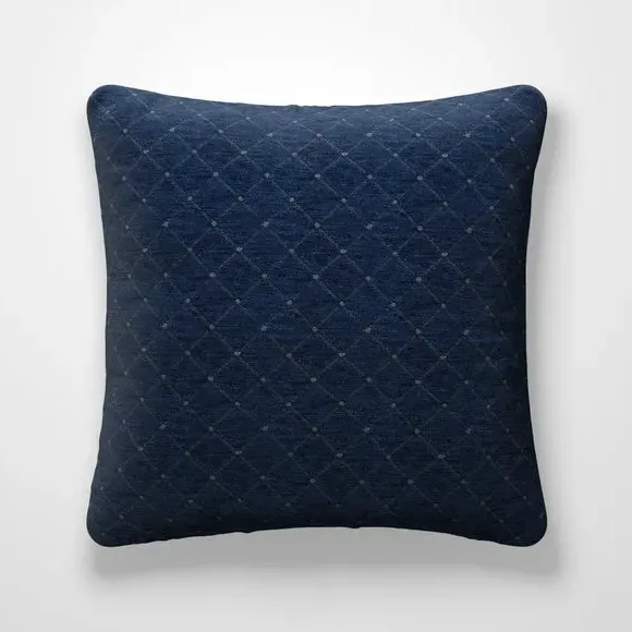 Cushion Cover with Plain Edge - Navy alternate view