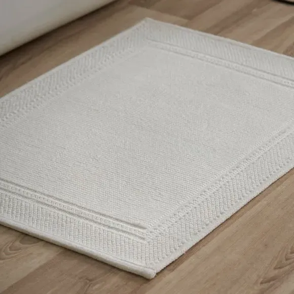 Spa Woven Bath Mat - White, Cotton product