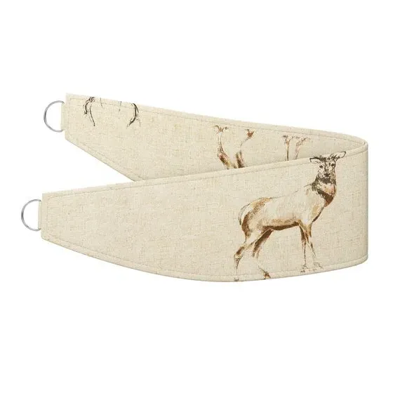 Curtain Tieback with Deer Design - Spey Deers alternate view