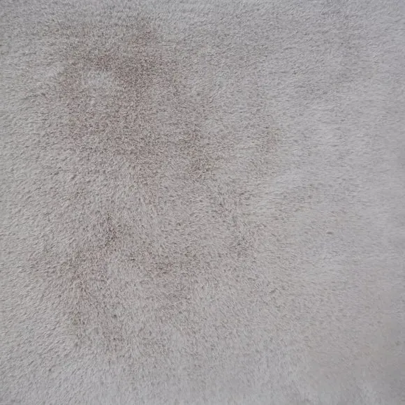 Square Cushion Cover with Zip - Grey, Faux Fur alternate view