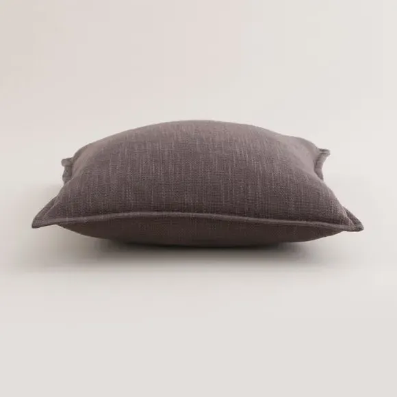 Square Cushion with Removable Cover - Fawn, Cotton by Dunelm, image 4