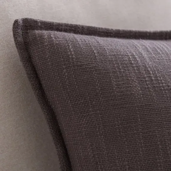 Square Cushion with Removable Cover - Fawn, Cotton by Dunelm, image 5