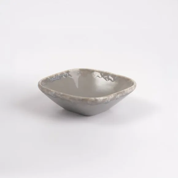Square Stoneware Bowl - Grey, Stoneware alternate view