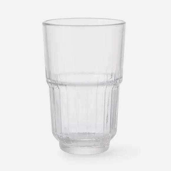 Stackable Ribbed Highball Glass - Clear alternate view