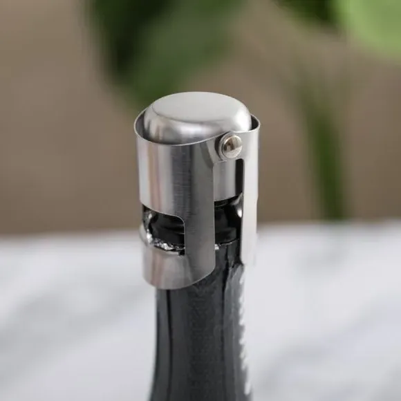 Stainless Steel Champagne Stopper - Silver alternate view