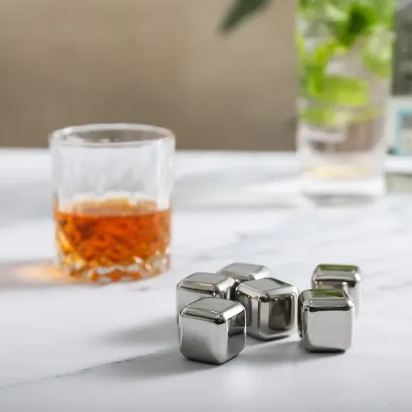 Stainless Steel Ice Cubes Set of 2 - Silver product