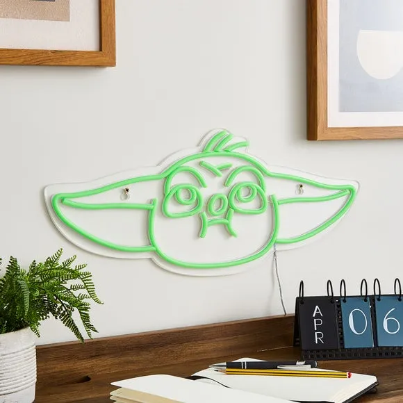 Star Wars Grogu Neon Sign - Green, Acrylic alternate view