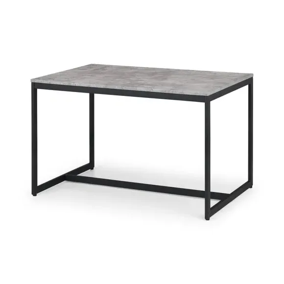 4-Seater Dining Table - Grey, Concrete Effect alternate view