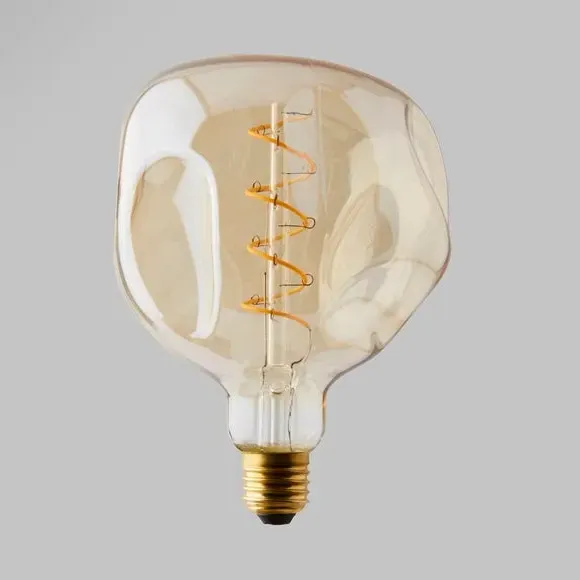 5W Spiral Filament LED Bulb - Gold, Glass alternate view
