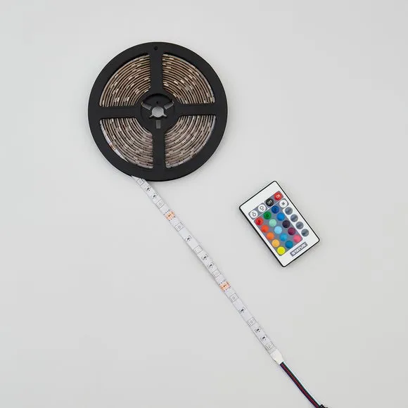 Colour Changing WiFi LED Strip Lights - Clear alternate view