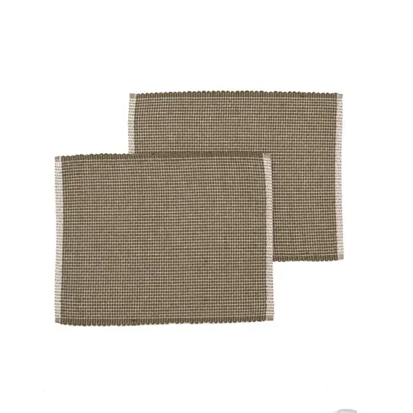 Stitchline Placemat - Olive Green alternate view