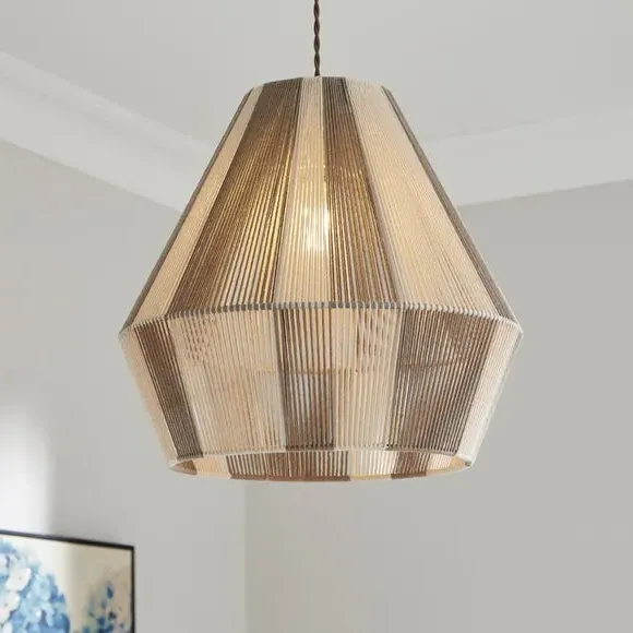 String Hexagonal Easy Fit Pendant Shade - Natural product