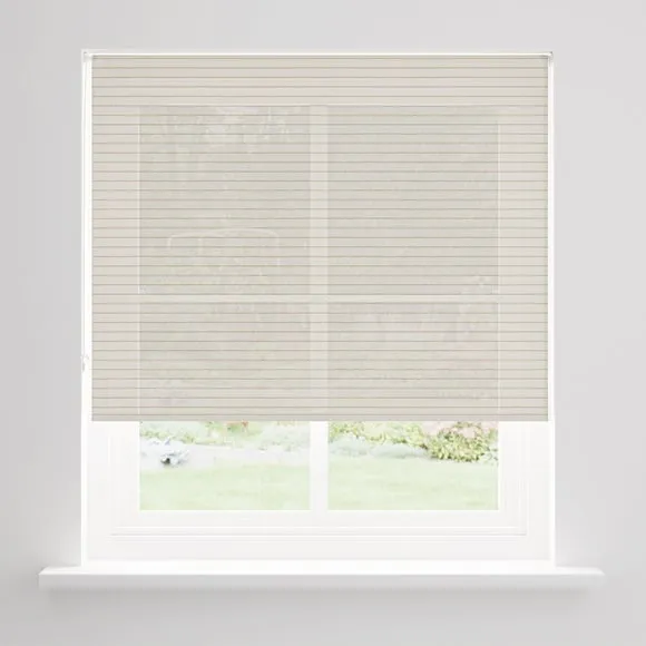 Stripe Roller Blind Semi Sheer - Natural, Polyester alternate view