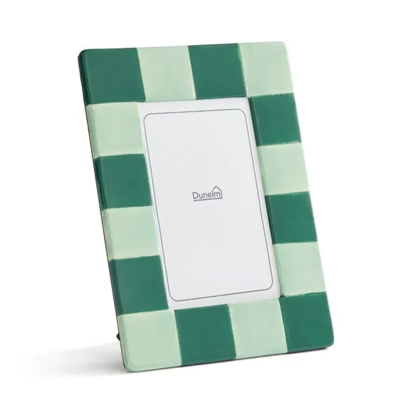 Striped Ceramic Photo Frame - Green alternate view