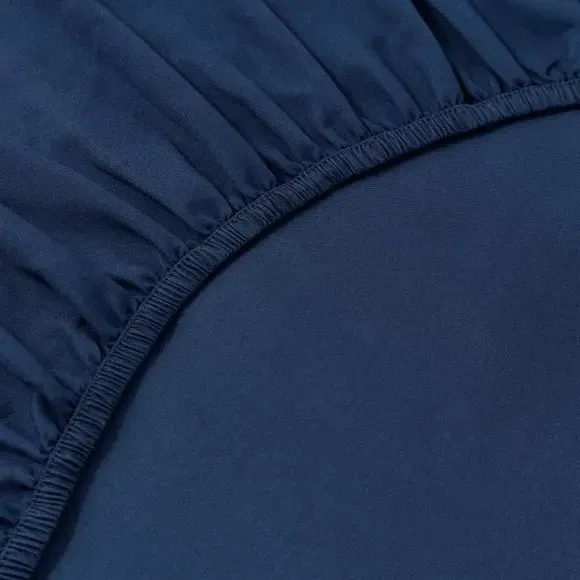 Super Soft Fitted Sheet - Dark Denim, Brushed Polyester alternate view