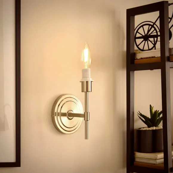 Sutton Wall Light Fitting - Nickel alternate view