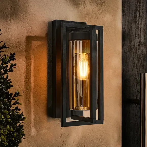 Tacoma Outdoor Wall Light - Black, Steel alternate view