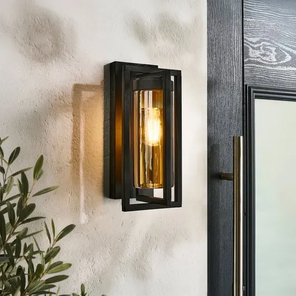 Tacoma Outdoor Wall Light - Black, Steel product