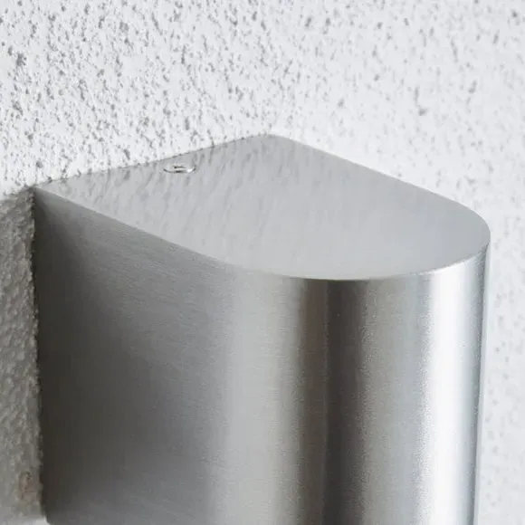 Tam Down Lighter Outdoor Wall Light - Silver, Steel by Dunelm, image 4