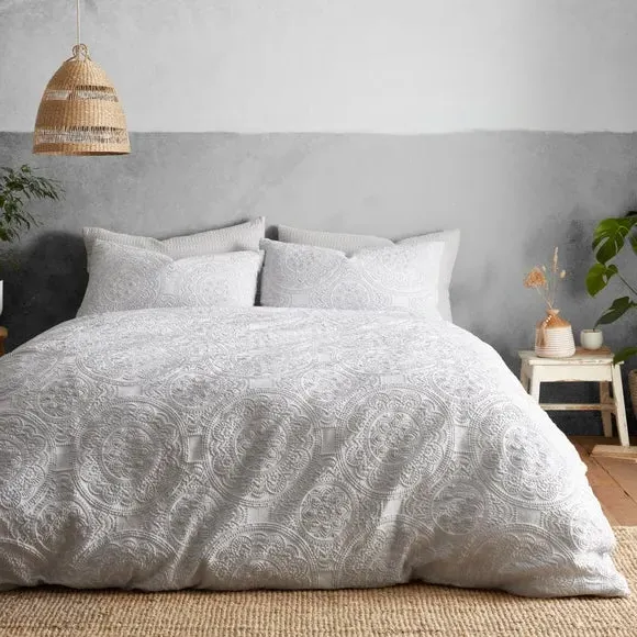 Tama Global Duvet Cover and Pillowcase Set - Grey, Polyester product