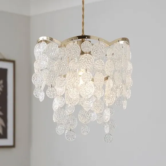 Taylor Disk Easy Fit Pendant Shade - Clear, Acrylic product