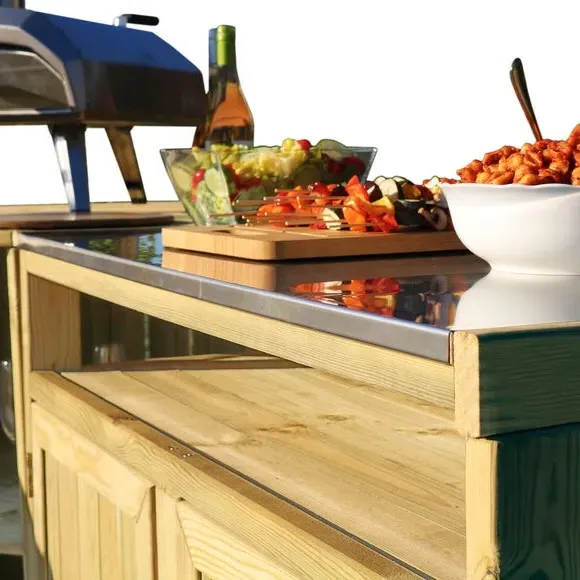 Terazza Outdoor Kitchen Set - Natural, Softwood alternate view