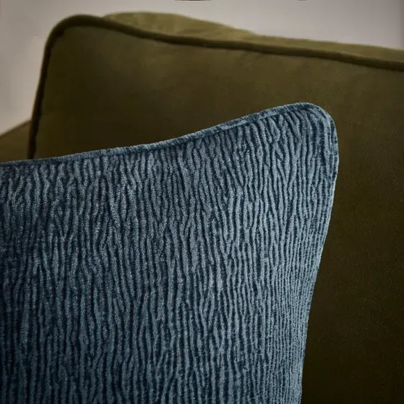 Soho Textured Cushion Cover - Ink Blue, Chenille alternate view