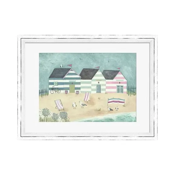 Framed Print Bike Ride Art - Multicolor alternate view