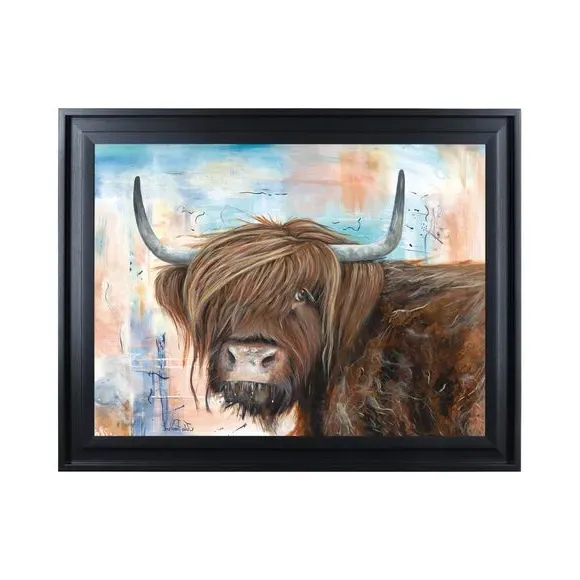 Framed Print Highland Cow - Brown alternate view