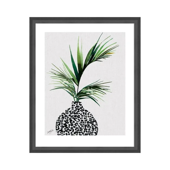 Framed Print Botanical Art - Green alternate view