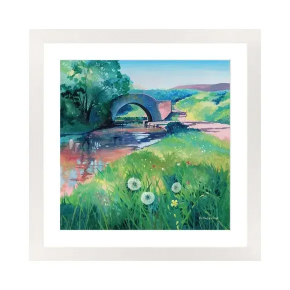 Framed Print Canal Walk - Multicolor alternate view