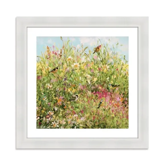 Framed Print with Border Design - Green alternate view