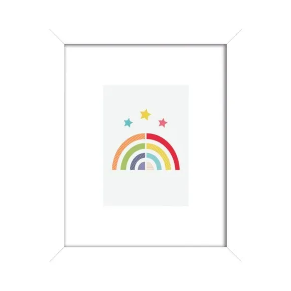 Rainbow Framed Print - Multicolor alternate view