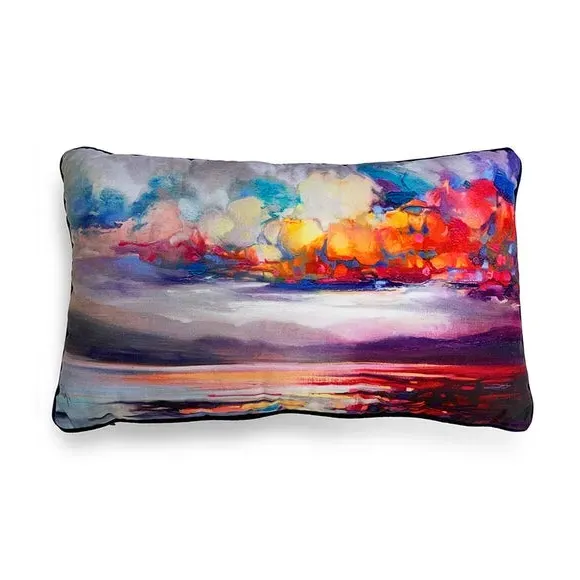Rectangle Cushion Stratocumulus - Multicolor, Velvet alternate view