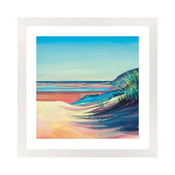 Framed Print Beach Waves - Multicolor alternate view