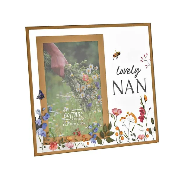 Portrait Photo Frame with Floral Design - Glass alternate view
