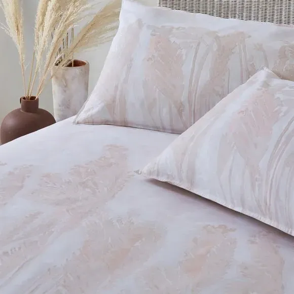 Reversible Duvet Cover Set - Blush Pink, Cotton alternate view