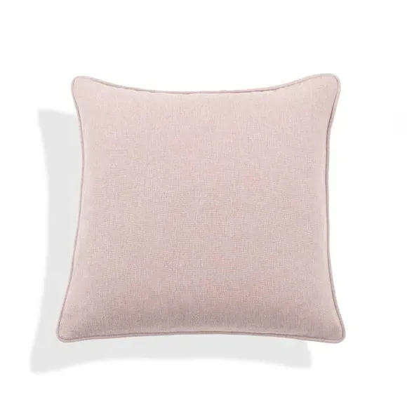 Throw Cushion with Self-Piping - Blush by Dunelm, alternate view