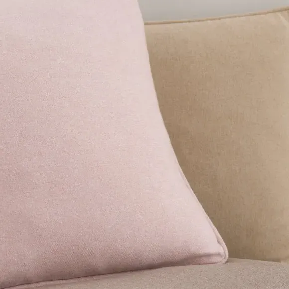 Throw Cushion with Self-Piping - Blush by Dunelm, image 3