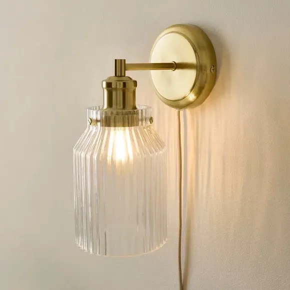 Tobias Plug-In Wall Light - Warm Brass product