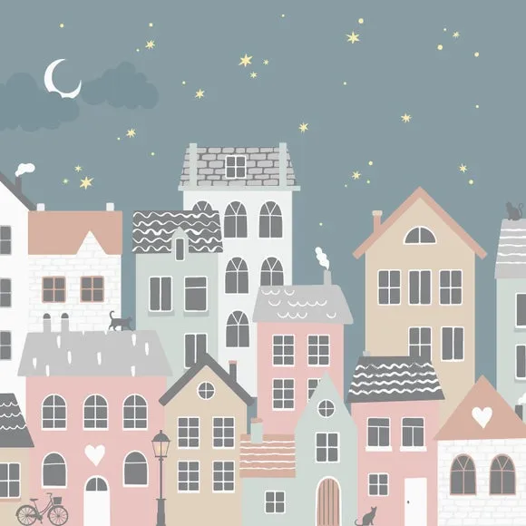 Toy Town Wall Mural - Multicolor, Non-Woven alternate view