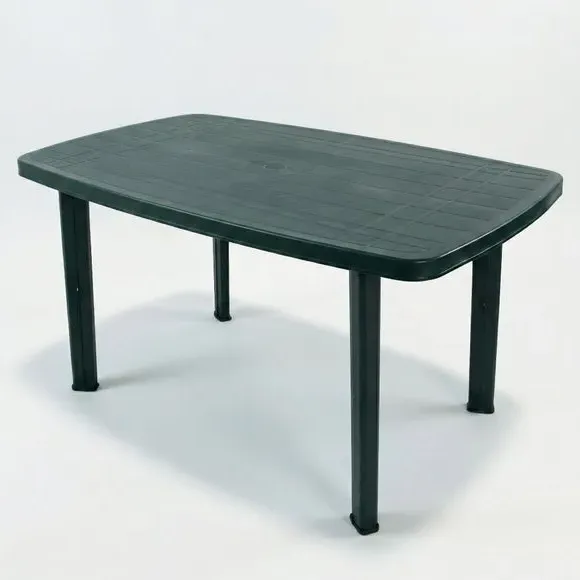 Rectangular Patio Table - Dark Green, Resin alternate view