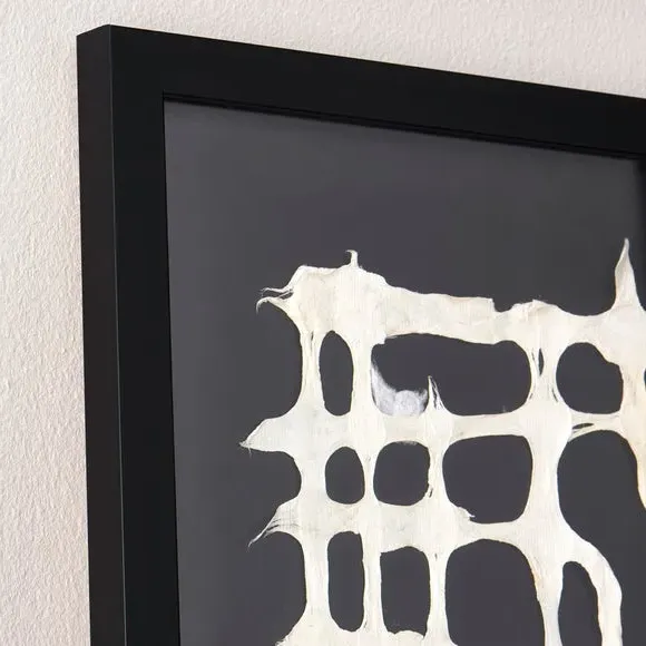 Tribal Cut Out Paper Print - Black, Handmade alternate view
