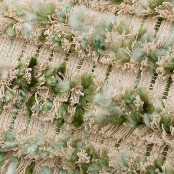 Tufted Stripe Cushion - Sage, Cotton alternate view