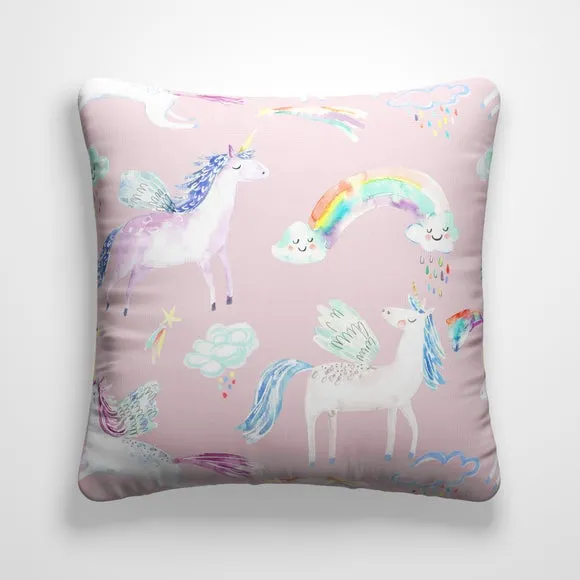 Unicorn Cushion Cover - Pink, Cotton alternate view
